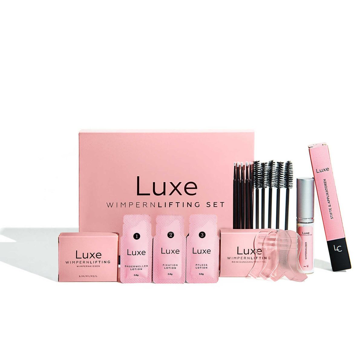 Luxe eyelash lift set, Luxe eyelash lift, do it yourself eyelash lift, Luxe Cosmetics, bundle, Lash Lift Kit, Lash Lift, Lash Lifting