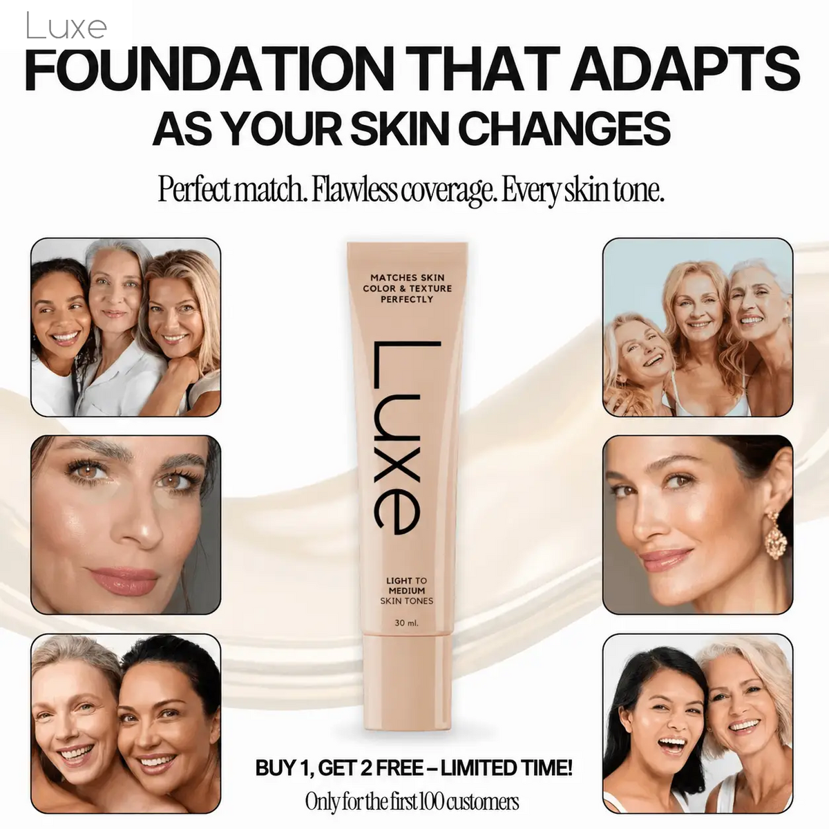 Luxe - Color Changing Foundation Luxe Research US