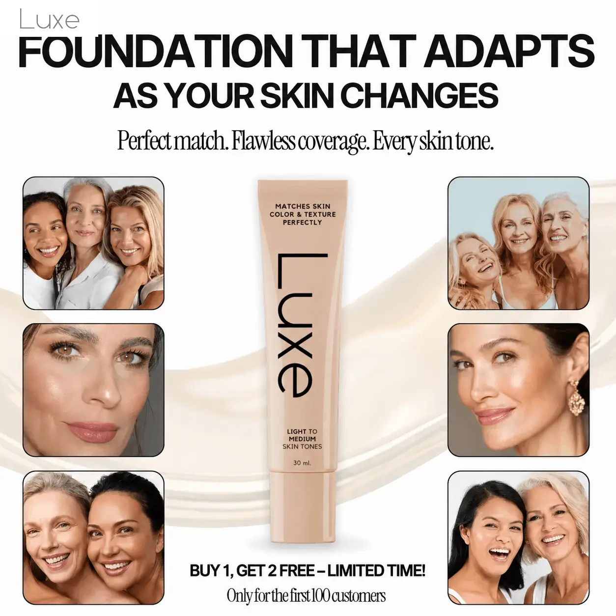 Luxe - Color Changing Foundation Luxe Research US